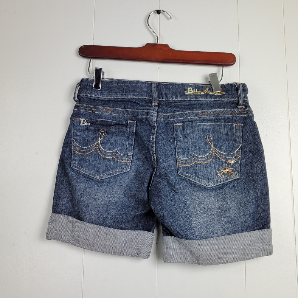 Malibu folded hem 7" jean shorts size 27 - Picture 6 of 11
